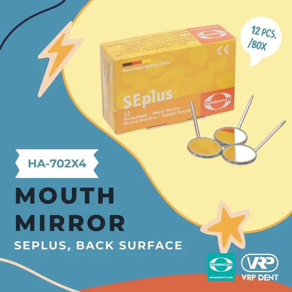 Hahnenkratt Mouth mirror back surface กระจกส่องปาก 1 กล่อง 12 ชิ้น 