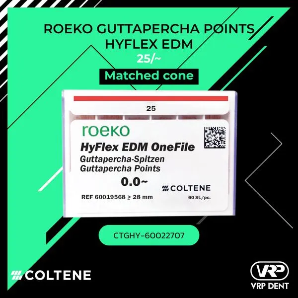 Coltene HyFlex EDM Guttapercha Points #25/~ 60 pcs. 