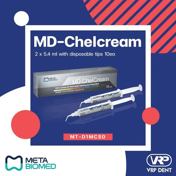 Meta biomed MD-Chelcream EDTA 19% Cream for root canal cleaning and preparation 