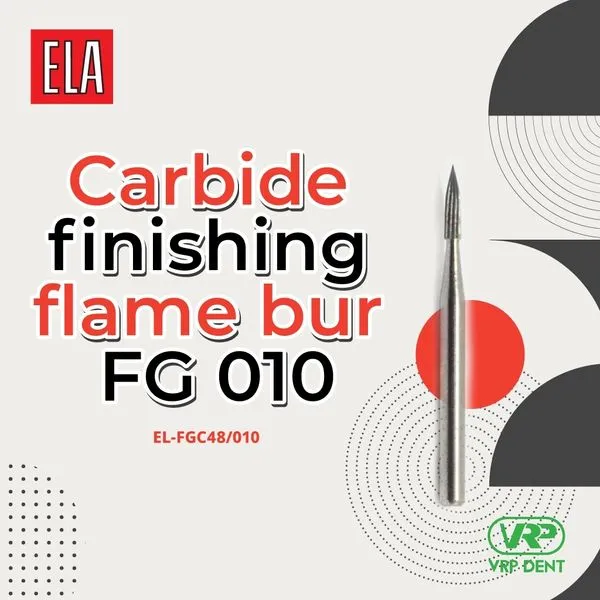 Ela Carbide finishing flame bur fg 010 1 pc. 