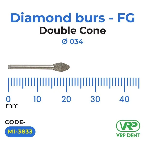 Microdont Diamond burs - FG Double Cone 1 pc. 034 