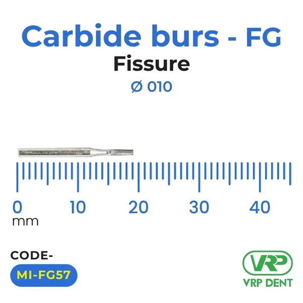 Microdont Carbide burs - FG Fissure 010