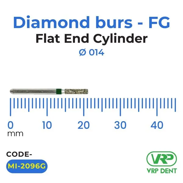 Microdont Diamond burs - FG Flat End Cylinder 1 pc. 014