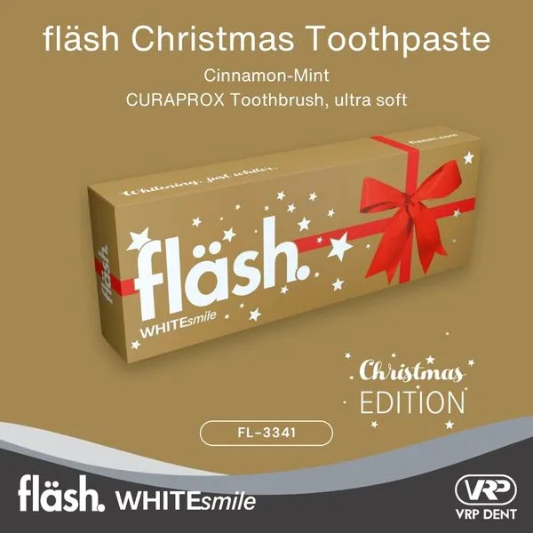 Flash Christmas Toothpaste กลิ่น Cinnamon-mint 
