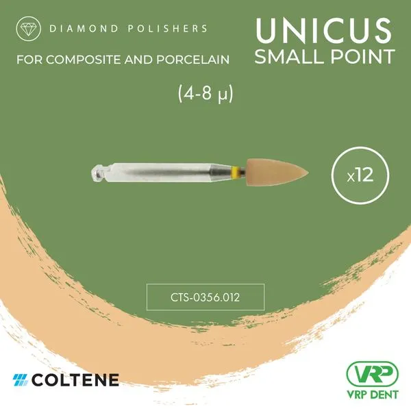 Coltene KENDA Unicus Diamond Polishers (Step 2/3) Small point 12 pcs. 