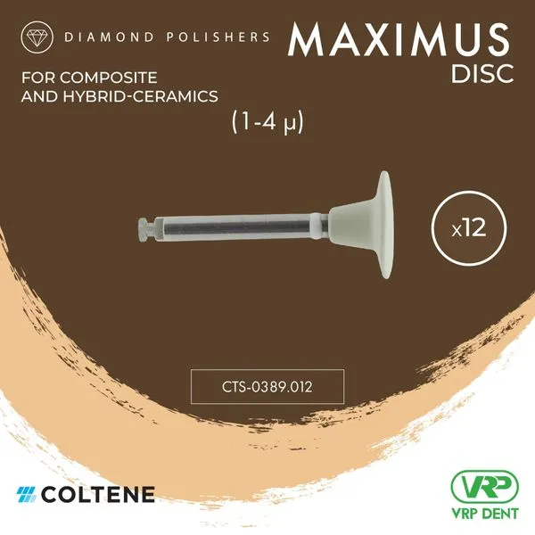 Coltene KENDA Maximus Diamond Polishers (Step 3/3) Disc 12 pcs. 