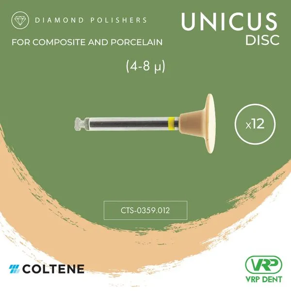 Coltene KENDA Unicus Diamond Polishers (Step 2/3) Disc 12 pcs. 