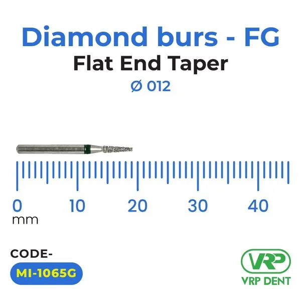 Microdont Diamond burs - FG Flat End Taper 1 pc. 012