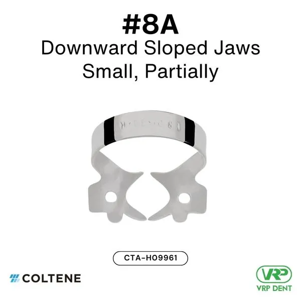 Coltene HySolate Dental Dam Clamps Fiesta WINGED, Matte, Color Coded  #8A