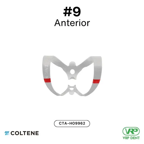 Coltene HySolate Dental Dam Clamps Fiesta WINGED, Matte, Color Coded  #9