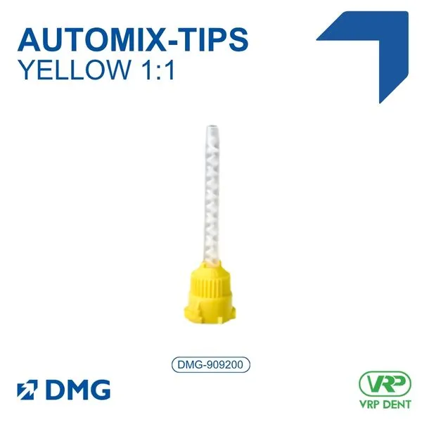 DMG AUTOMIX-TIPS YELLOW 1:1 (50 pc)