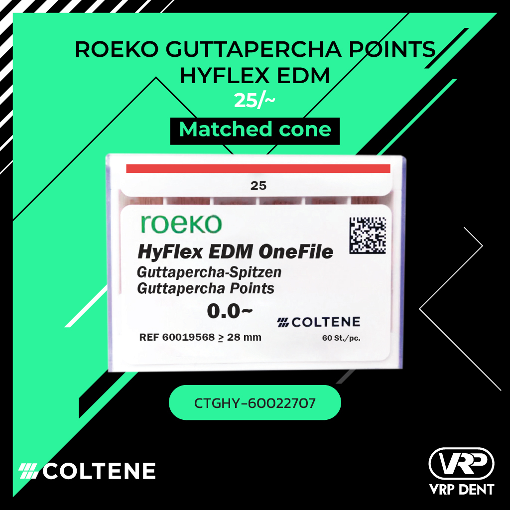 Coltene HyFlex EDM Guttapercha Points #25/~ 60 pcs. 