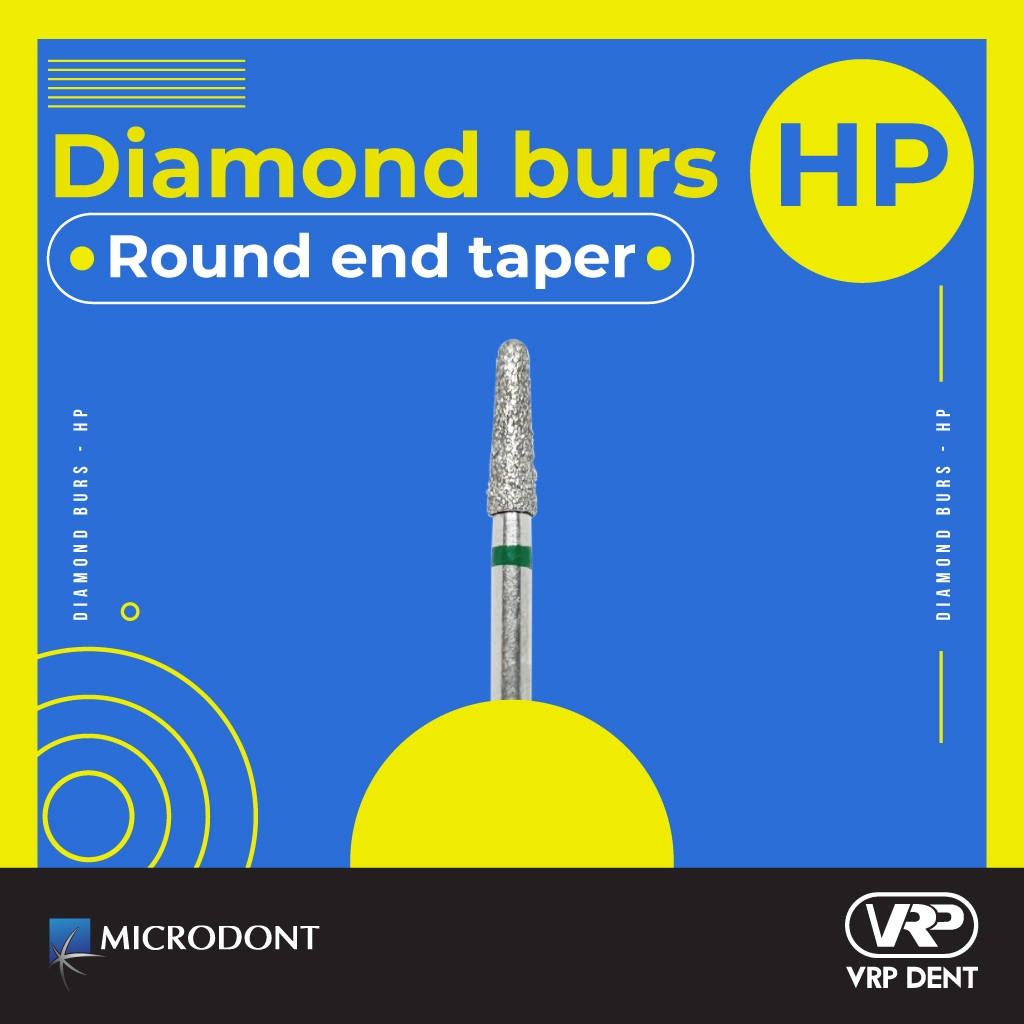 Microdont Diamond burs - HP Round End Taper 029 1 pc. 