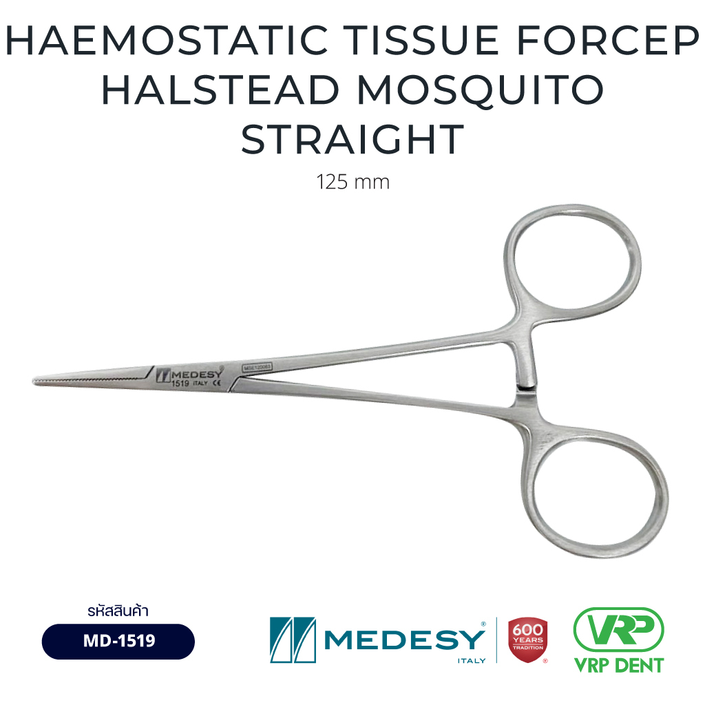 Medesy Artery Forceps / Haemostatic Tissue Forceps Halstead Mosquito 125 mm Straight