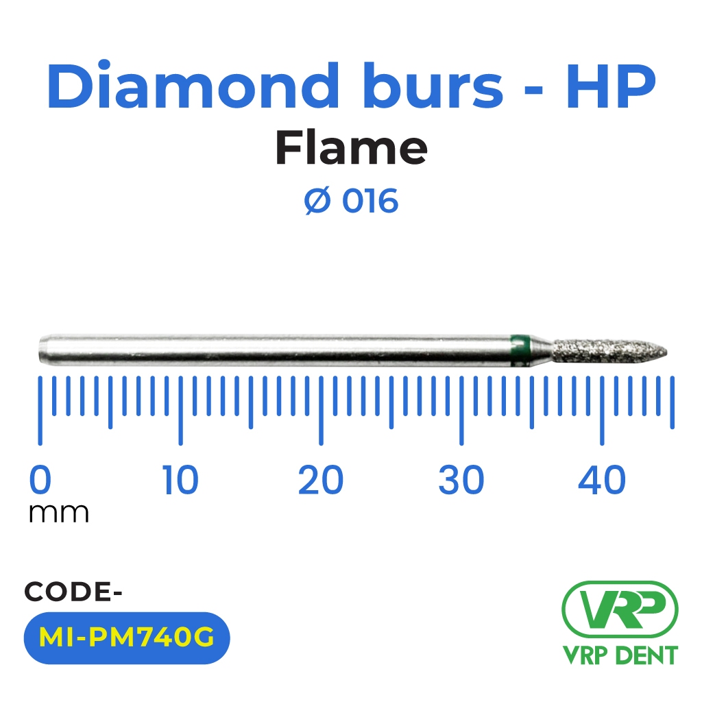 Microdont Diamond burs - HP Flame 1 pc. 016