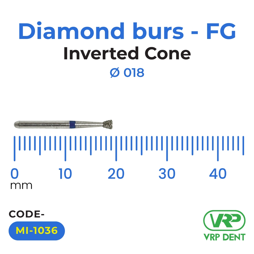 Microdont Diamond burs - FG Inverted Cone 1 pc. 018