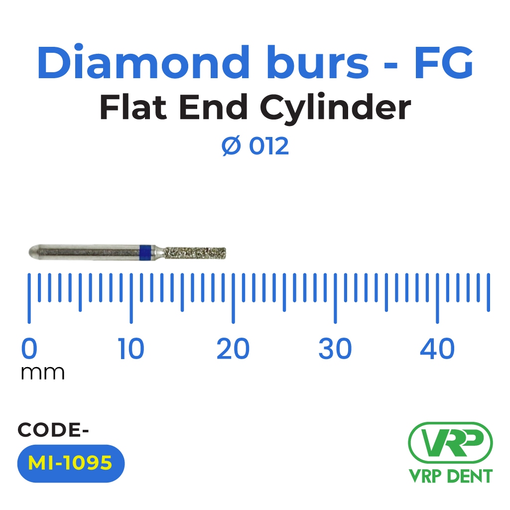 Microdont Diamond burs - FG Flat End Cylinder 1 pc. 012