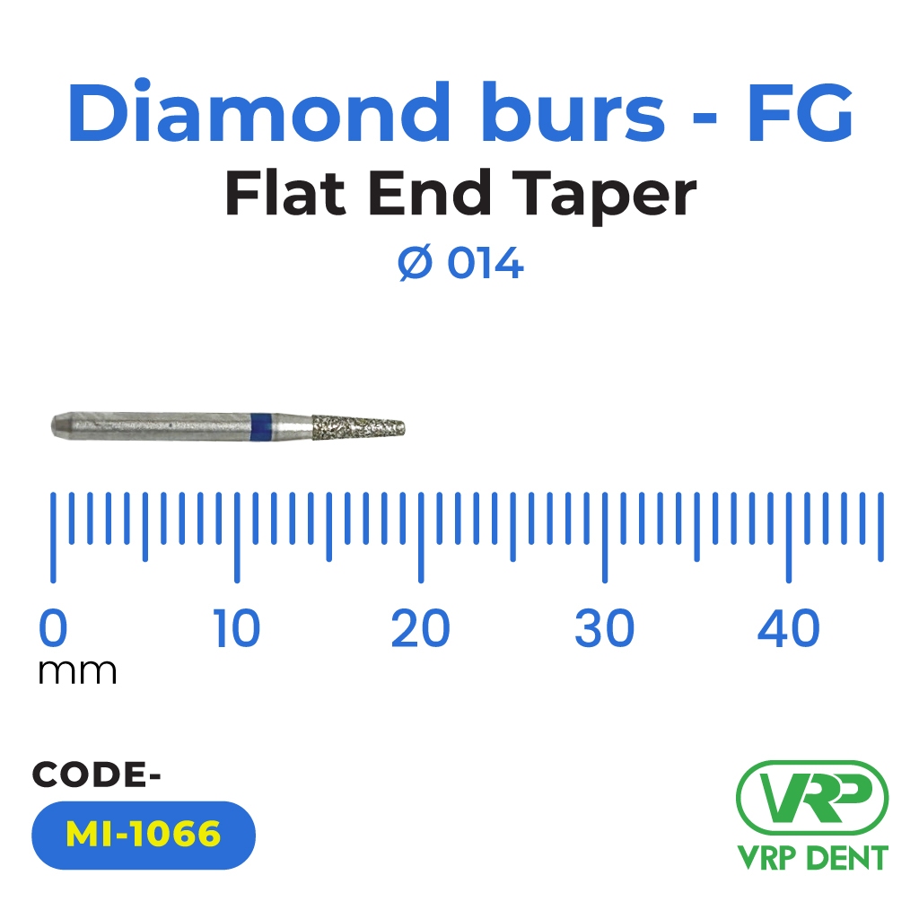 Microdont Diamond burs - FG Flat End Taper 1 pc. 014