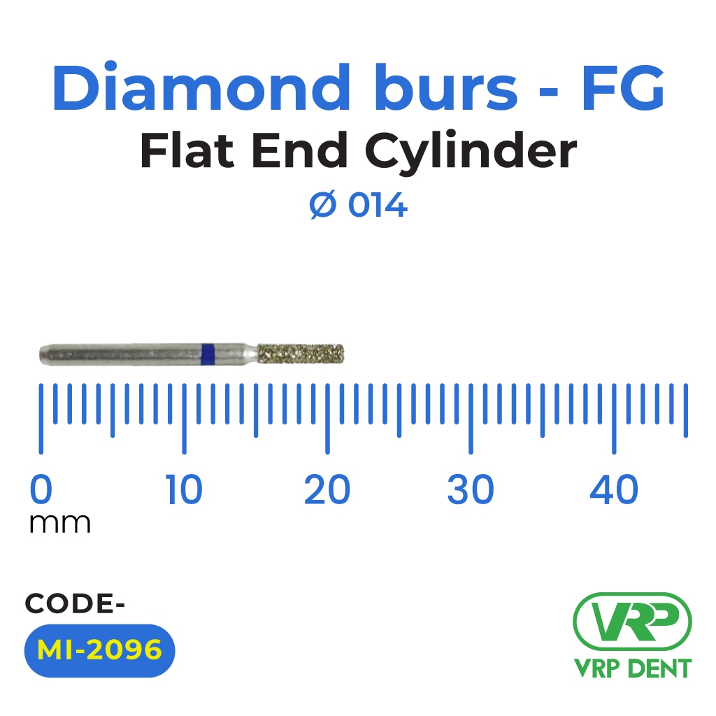 Microdont Diamond burs - FG Flat End Cylinder 1 pc. 014