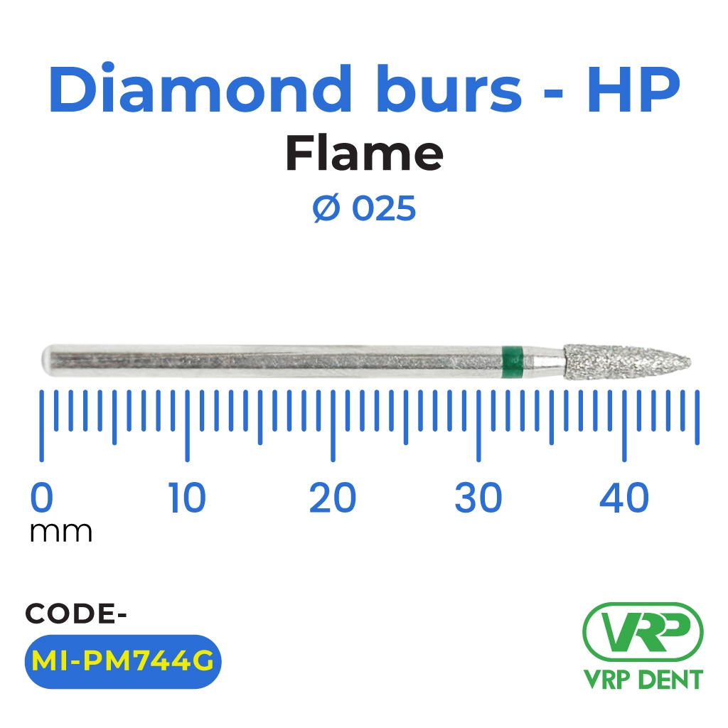 Microdont Diamond burs - HP Flame 1 pc. 025