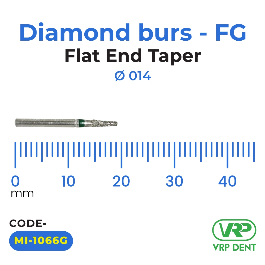 Microdont Diamond burs - FG Flat End Taper 1 pc. 014