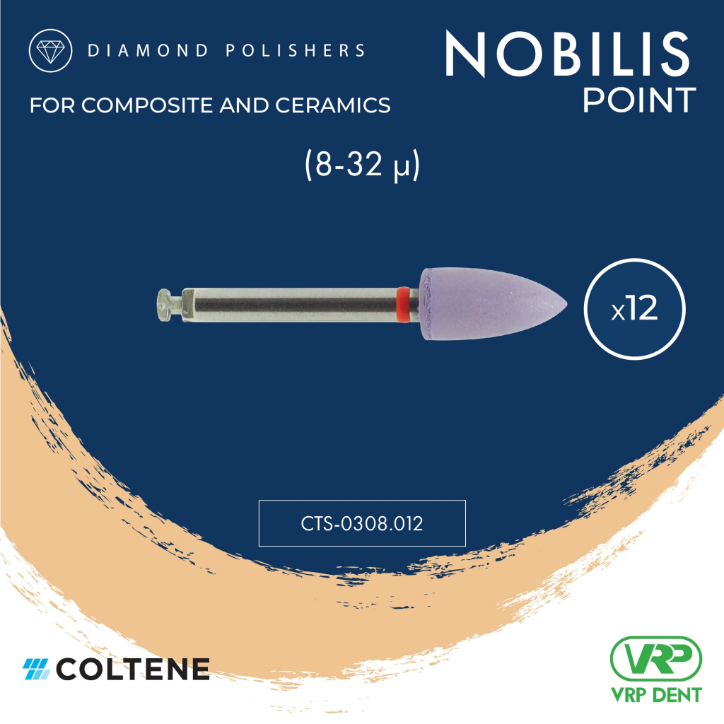 Coltene KENDA Nobilis Diamond Polishers (Step 1/3) Point 12 pcs. 