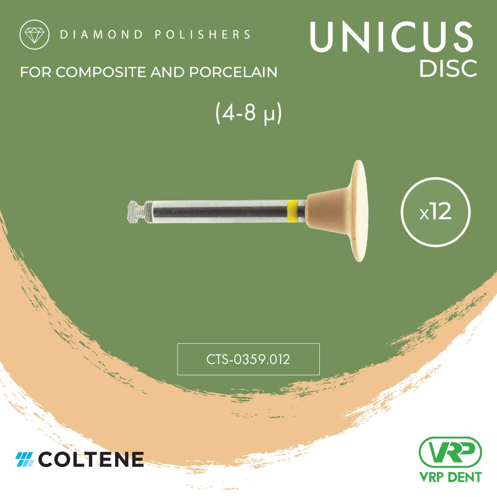 Coltene KENDA Unicus Diamond Polishers (Step 2/3) Disc 12 pcs. 