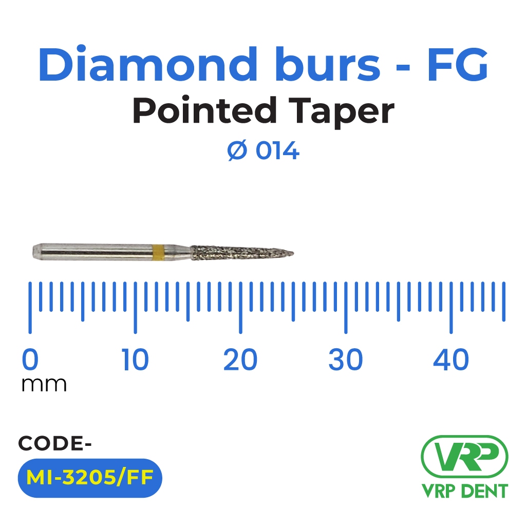 Microdont Diamond burs - FG Pointed Taper 1 pc. 014