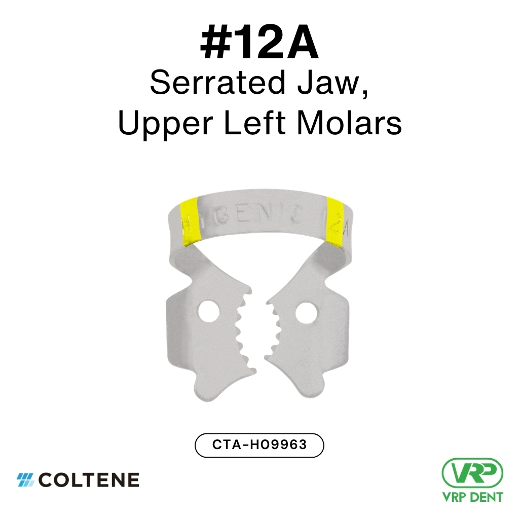 Coltene HySolate Dental Dam Clamps Fiesta WINGED, Matte, Color Coded  #12A