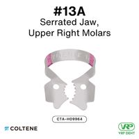 Coltene HySolate Dental Dam Clamps Fiesta WINGED, Matte, Color Coded  #13A
