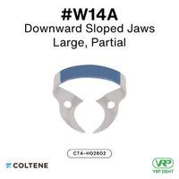Coltene HySolate Dental Dam Clamps Fiesta WINGLESS, Matte, Color Coded #W14A