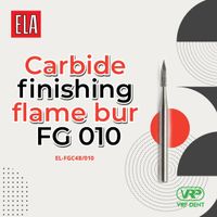 Ela Carbide finishing flame bur fg 010 1 pc. 