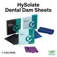 Coltene HySolate Dental Dam Sheets Blue latex 127x127 mm.-1