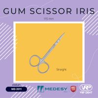 Medesy Gum Scissor Iris Straight 115 mm 