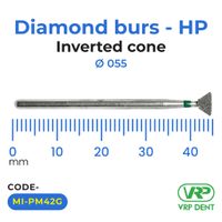 Microdont Diamond burs - HP Inverted Cone 055 1 pc. -1