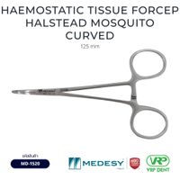 Medesy Artery Forceps / Haemostatic Tissue Forceps Halstead Mosquito 125 mm Curved
