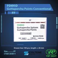 Coltene Guttapercha Points Conventional 100 pcs. ขนาด FF