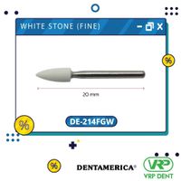 Dentamerica White stone (fine) finishing burs Flame กรอเร็ว 12pcs