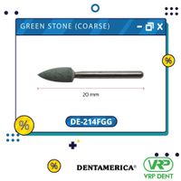 Dentamerica Green stone (coarse) finishing burs  Flame กรอเร็ว 12pcs
