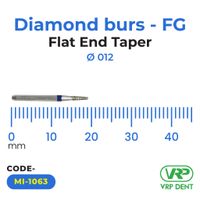 Microdont Diamond burs - FG Flat End Taper 1 pc. 012