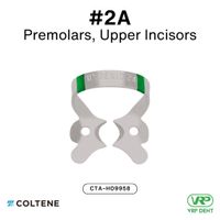 Coltene HySolate Dental Dam Clamps Fiesta WINGED, Matte, Color Coded  #2A