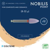 Coltene KENDA Nobilis Diamond Polishers (Step 1/3) Point 12 pcs. 