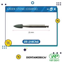 Dentamerica Green stone (coarse) finishing burs Flame กรอช้า 12pcs