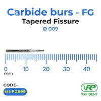Microdont Carbide burs - FG Tapered Fissure 009