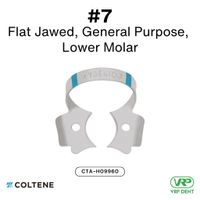 Coltene HySolate Dental Dam Clamps Fiesta WINGED, Matte, Color Coded  #7