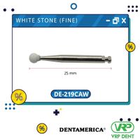 Dentamerica White stone (fine) finishing burs Round กรอช้า 12pcs