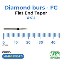 Microdont Diamond burs - FG Flat End Taper 1 pc. 012