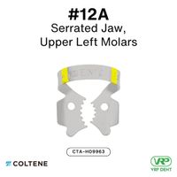 Coltene HySolate Dental Dam Clamps Fiesta WINGED, Matte, Color Coded  #12A